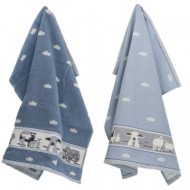 Hand- en Theedoek - Schaap - Blauw Grijs